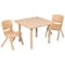Flash Furniture Square 24 W, 24 L, 23.75 H, Plastic, Steel, Brown YU-YCX-0023-2-SQR-TBL-NAT-R-GG - alternate 5